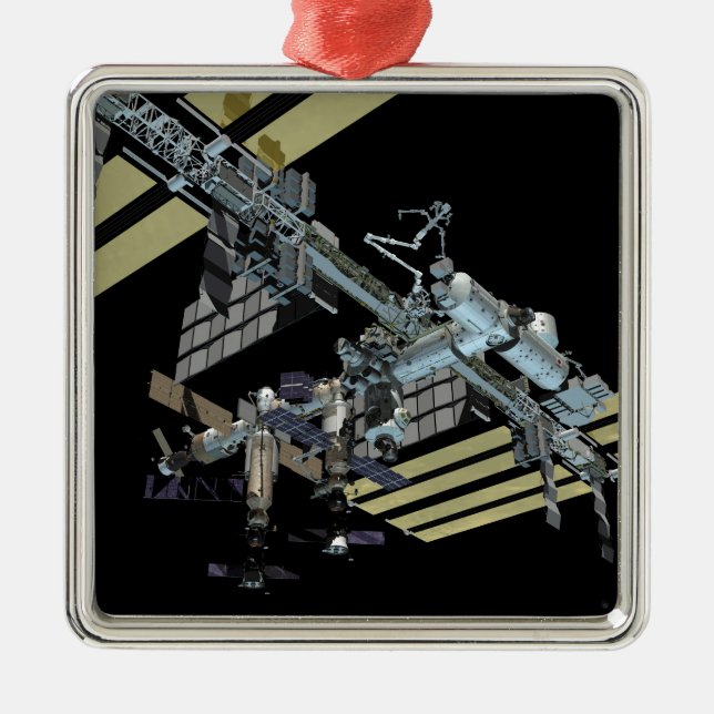 Computergenerierte Ansicht 12 Silbernes Ornament (Vorne)