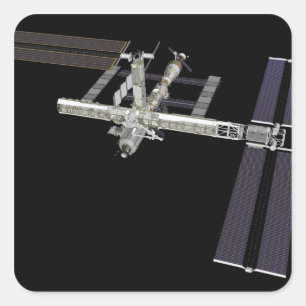 Computergenerierte Ansicht 16 Quadratischer Aufkleber
