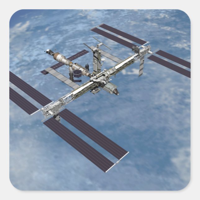 Computergenerierte Ansicht 22 Quadratischer Aufkleber (Vorderseite)