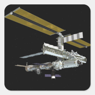 Computergenerierte Ansicht 26 Quadratischer Aufkleber