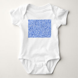 Computergenerierte blaue Blätter Baby Strampler