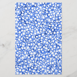 Computergenerierte blaue Blätter Briefpapier