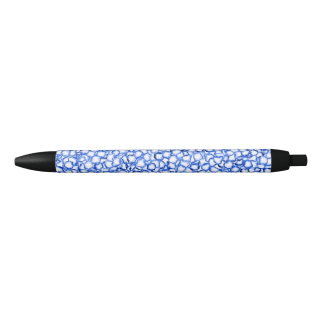 Computergenerierte blaue Blätter Kugelschreiber (Vorderseite)