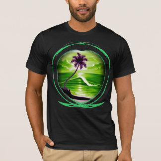 Computergesteuerte Digital mit der Spritzpistole T-Shirt