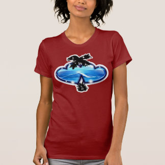 Computergesteuerte Digital mit der Spritzpistole T-Shirt