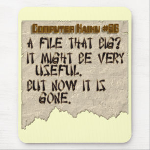 ComputerHaiku #86 Mousepad