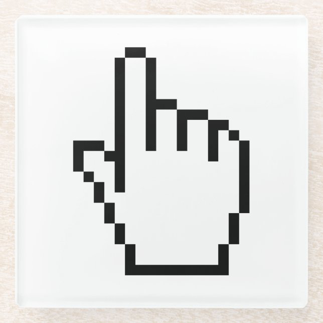COMPUTERHALTESTELLER / MAUSKURSOR GLASUNTERSETZER (Vorderseite)