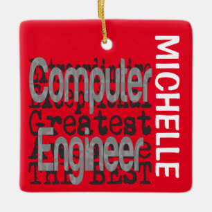 Computeringenieur Extraordinaire CUSTOM Keramikornament