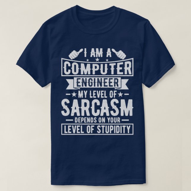 Computeringenieur Funny Computer Engineering T-Shirt (Design vorne)