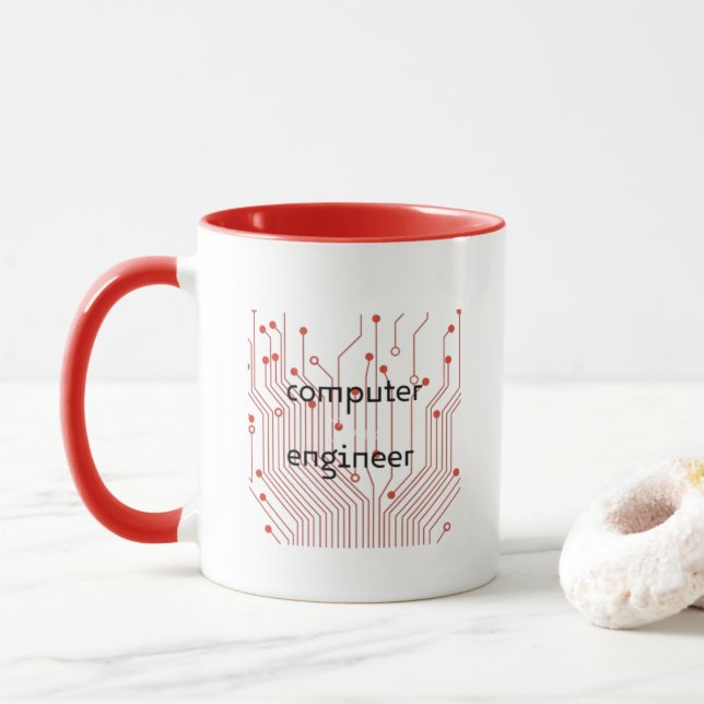 Computeringenieur Tasse (Mit Donut)