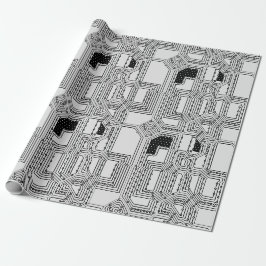 Computerkreise und Technologie Geschenkpapier