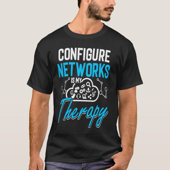 Computernetzwerktechnik Netzwerktechniker  1 T-Shirt (Vorderseite)