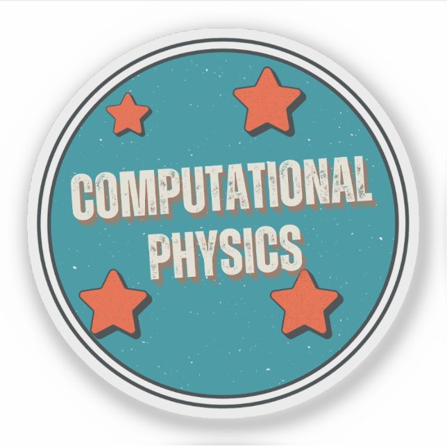 Computerphysik Aufkleber (Vorderseite)