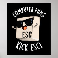 Computerpistolen Kick Esc Funny Keyboard Puff Dark
