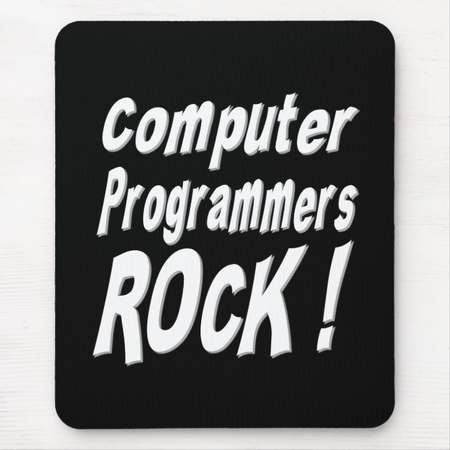 Computerprogrammierer-Felsen! Mousepad (Vorne)