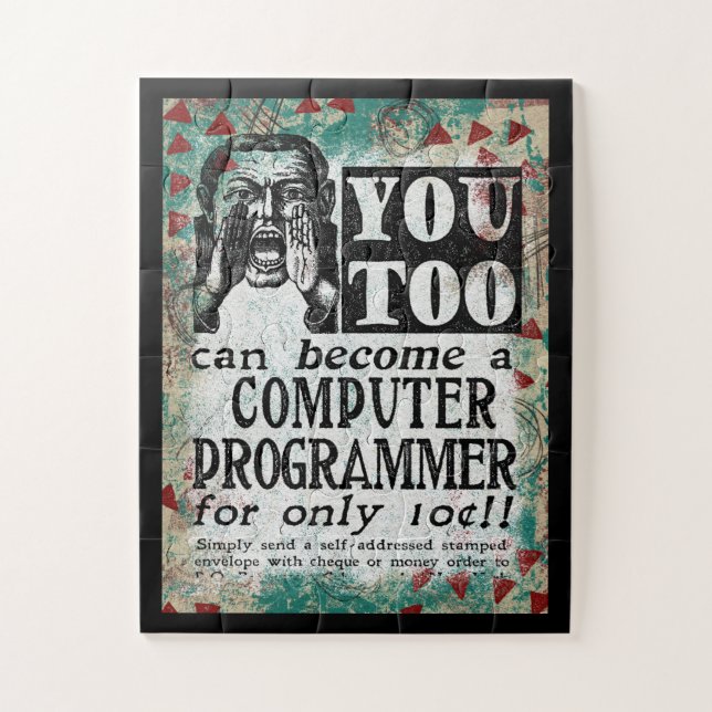 Computerprogrammierer - Funny Vintag Retro (Vertikal)