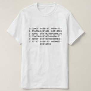 Computerprogrammierer im binären Code T-Shirt
