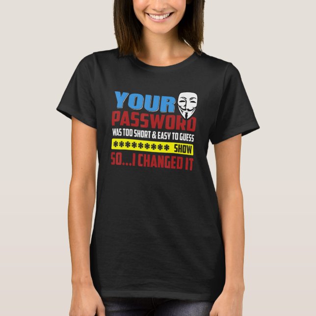 Computerprogrammierer Nerd Computer-Hacking Hacker T-Shirt (Vorderseite)