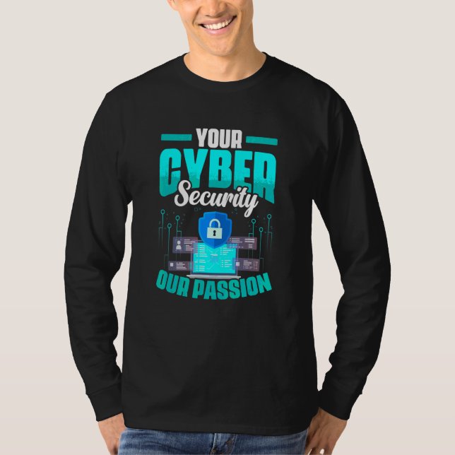 Computerprogrammierer programmiert Cybersicherheit T-Shirt (Vorderseite)