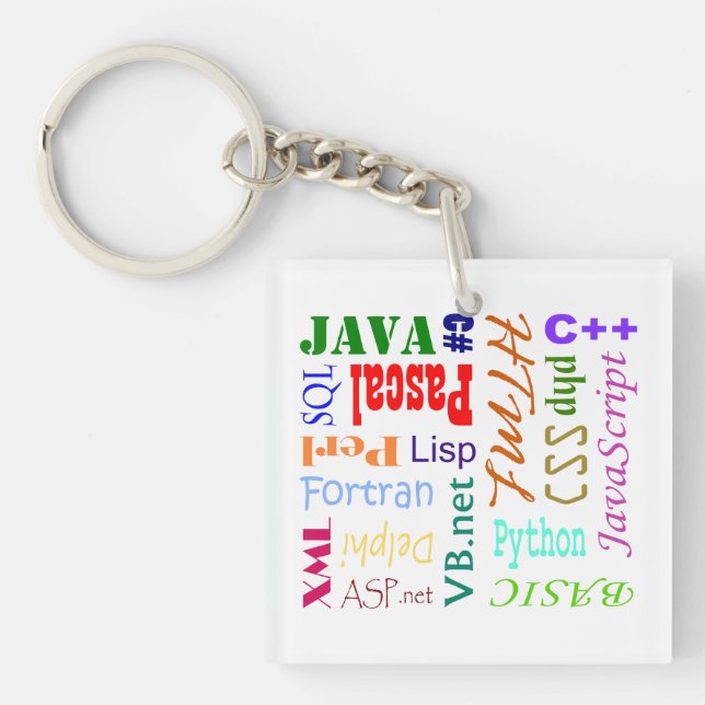 Computerprogrammierer-Schlüsselkette Schlüsselanhänger (Vorderseite)