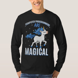 Computerprogrammierer sind magische Unicorn Coder  T-Shirt