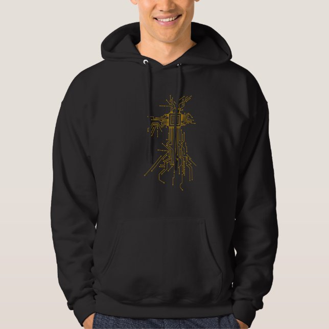 Computerprogrammierer und ComputerGamer Geek Nerd  Hoodie (Vorderseite)