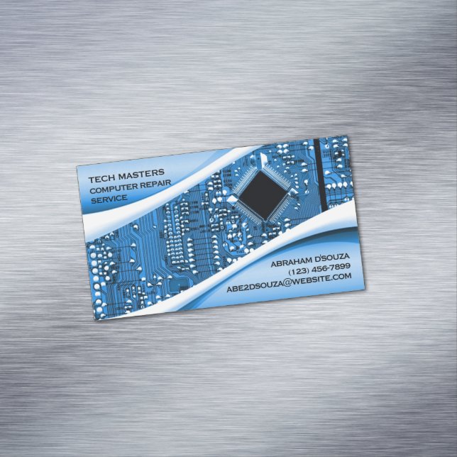 Computerreparatur Magnetische Visitenkarte (Beispiel)