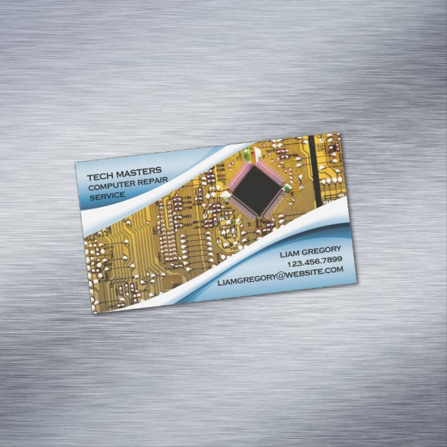 Computerreparatur Magnetische Visitenkarte (Beispiel)