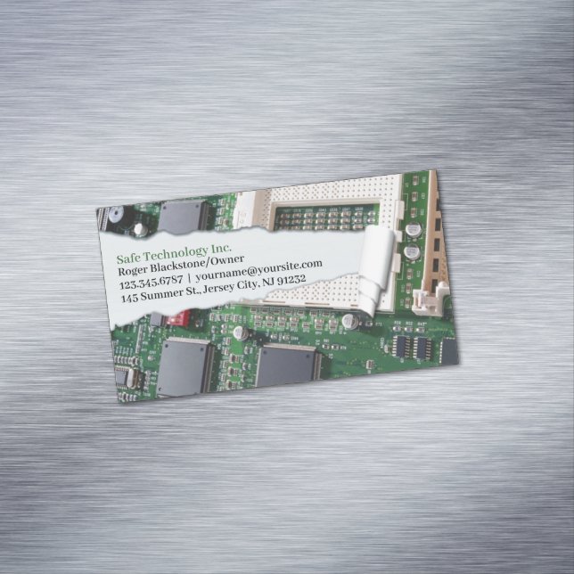 Computerreparatur Magnetische Visitenkarte (Beispiel)