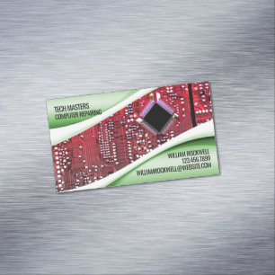 Computerreparatur Magnetische Visitenkarte