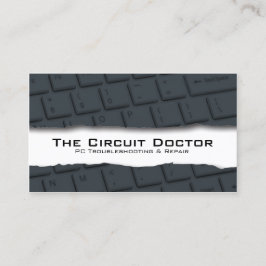 Computerreparatur - Tastatur-Ableitung der Visiten Visitenkarte