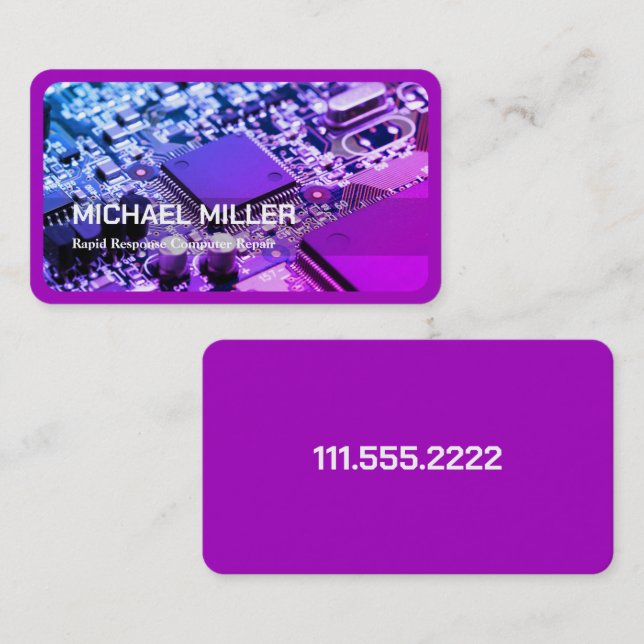 Computerreparaturunternehmen Visitenkarte (Vorne/Hinten)