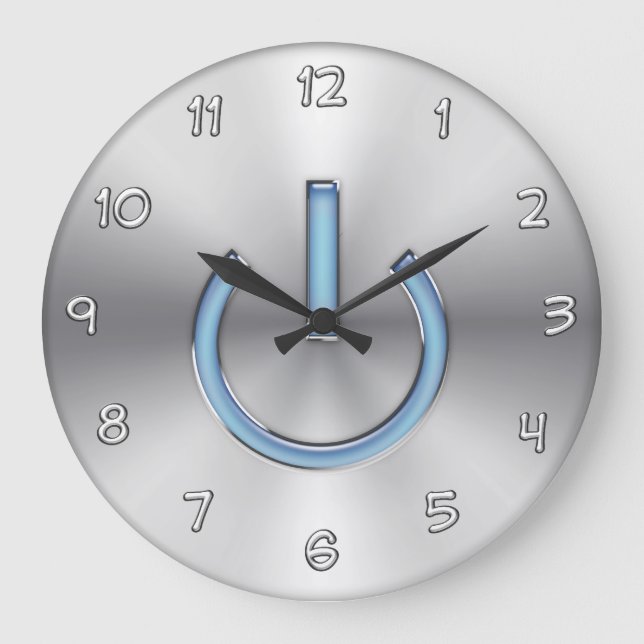 Computers Theme Wall Decor Clock Große Wanduhr (Vorderseite)