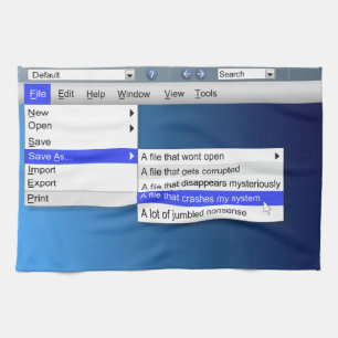 Computersarkasmus Handtuch