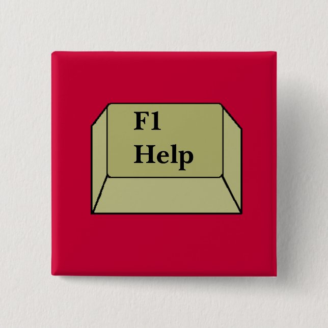 Computerschlüssel der HILFEN F1 - Knopf Button (Vorderseite)