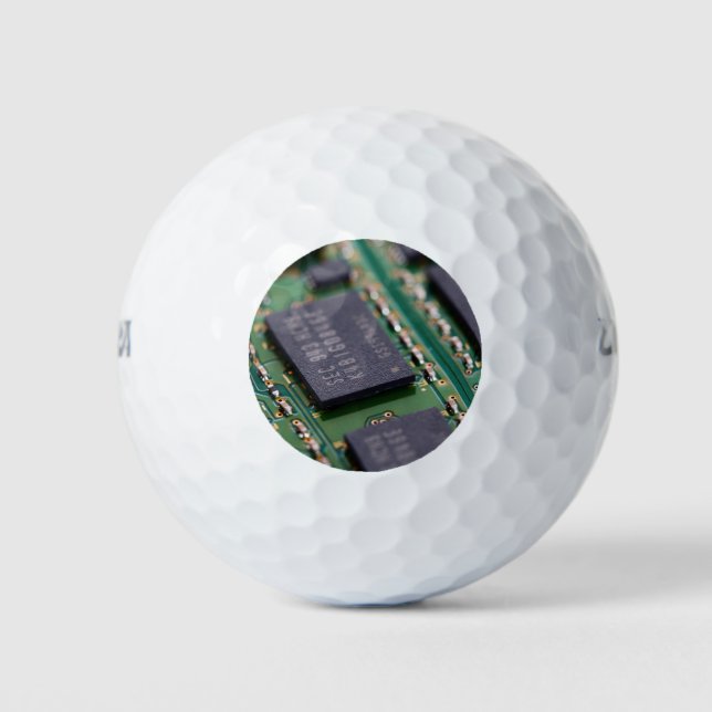 Computerspeicherchips Golfball (Vorderseite)