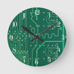 Computerspeicherplatte Runde Wanduhr