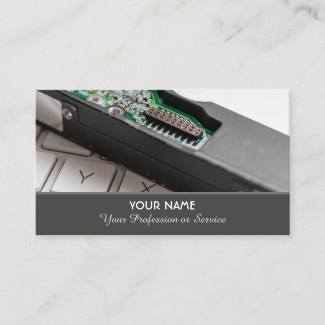 Computerspezialist und Spezialist für Computerrepa Visitenkarte (Vorderseite)