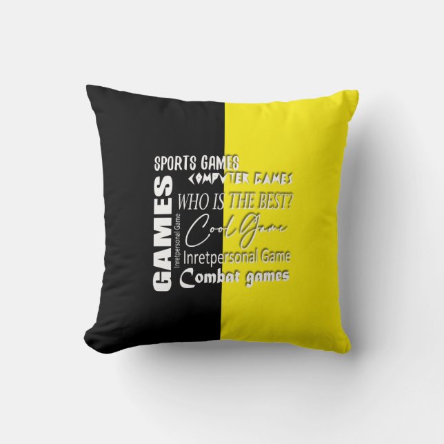 Computerspiel Kissen (Vorderseite)