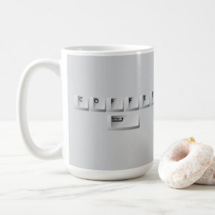 Computertastatur - COFFEE-Tasten eingeben Kaffeetasse