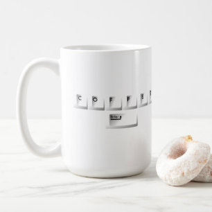 Computertastatur - COFFEE-Tasten eingeben Kaffeetasse