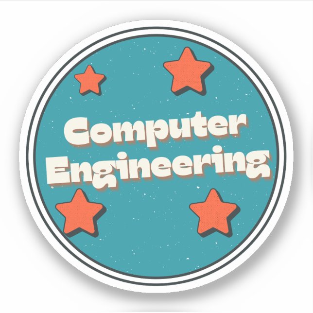 Computertechnik Aufkleber (Vorderseite)