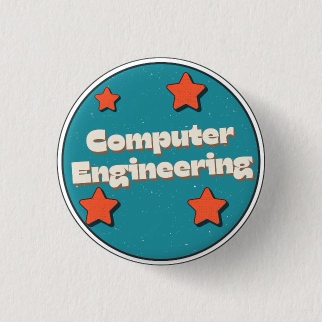 Computertechnik Button (Vorderseite)