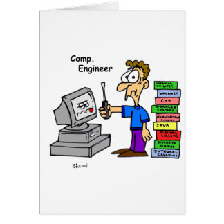 Computertechniker-Cartoon