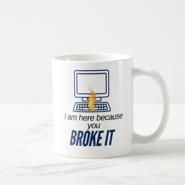 Computertechniker-Witz-Tasse Kaffeetasse (Rechts)