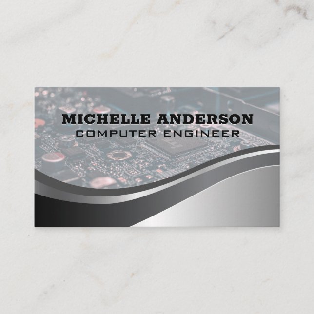 Computerteile | Hardware Visitenkarte (Vorderseite)
