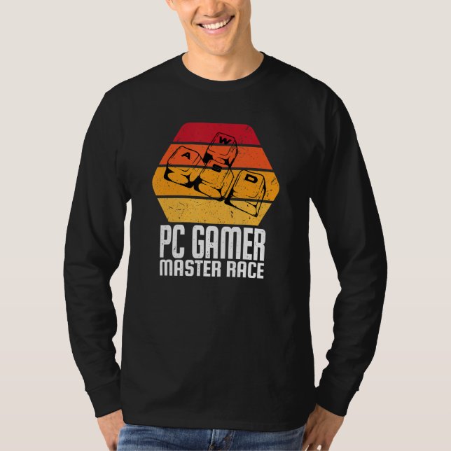 Computervideospiele waren PC Gamer Funny Master Ra T-Shirt (Vorderseite)