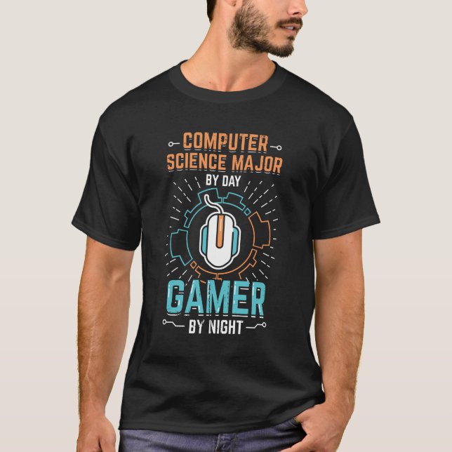 Computerwissenschaftler-Gamer T-Shirt (Vorderseite)