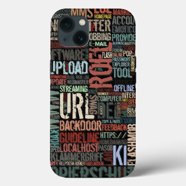 Computerwörterbuch in Farben Case-Mate iPhone Hülle (Rückseite)