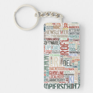 Computerwörterbuch in Farben Schlüsselanhänger